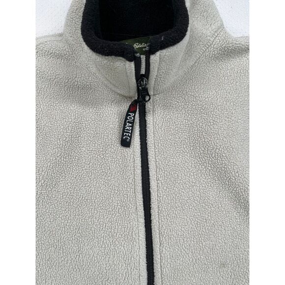 Eddie Bauer Vest Womens Small Light Gray Fleece Sherpa Full Zip Outdoor - Picture 2 of 7